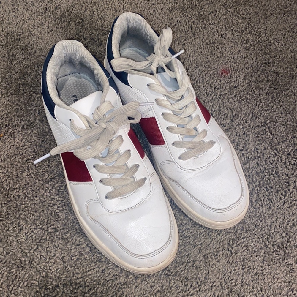 Rubi White, Red and Blue Sneakers